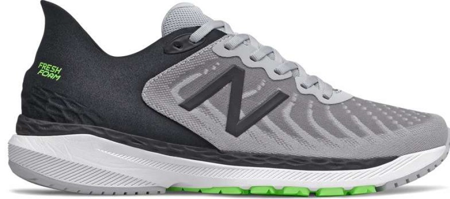 Footwear * | New Balance Men'S 860 V11 (A Light Aluminum/Black/Energy Lime)