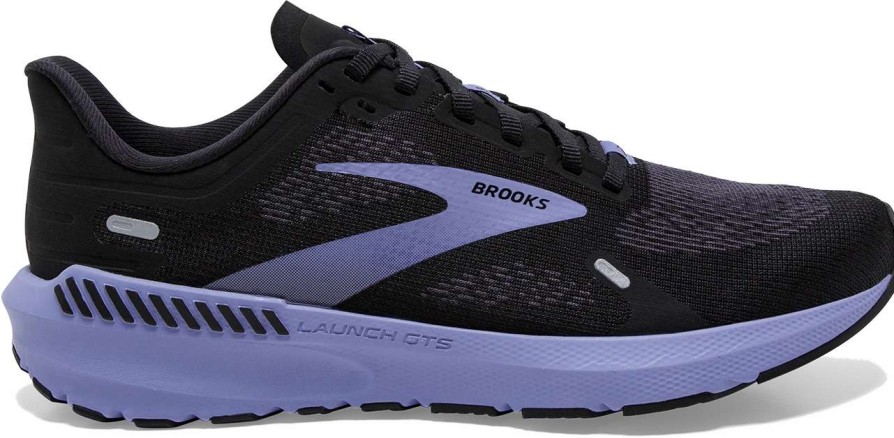 Footwear * | Brooks Women'S Launch Gts 9 (060 Black/Ebony/Purple)