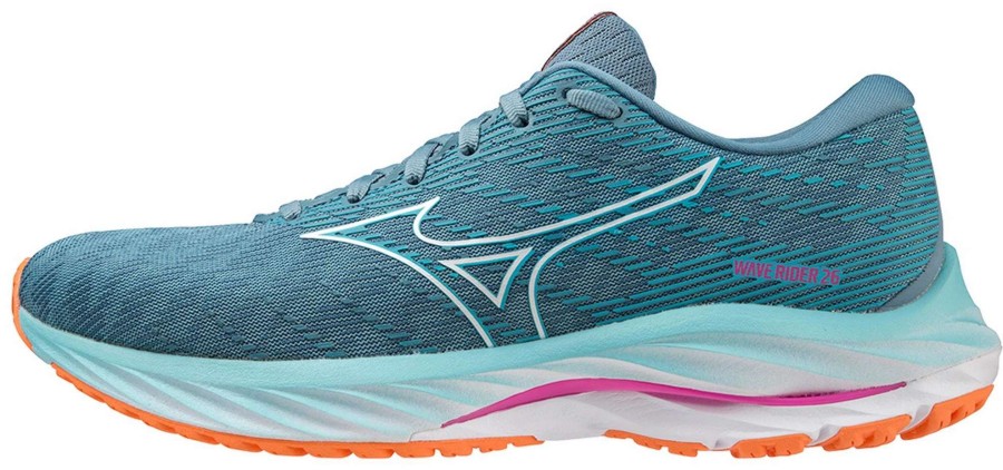 Footwear * | Mizuno Women'S Wave Rider 26 (5Z00 Antigua Sand/White)