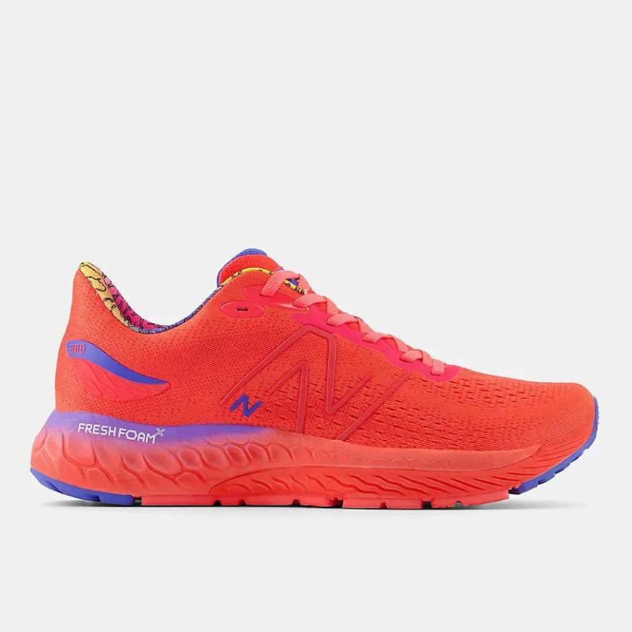 Footwear * | New Balance Men'S Fresh Foam X 880 V12 (F Electric Red/Bright Lapis)