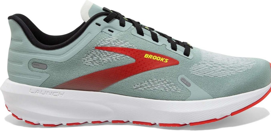 Footwear * | Brooks Men'S Launch 9 (413 Blue Surf/Black/Cherry Tomato)