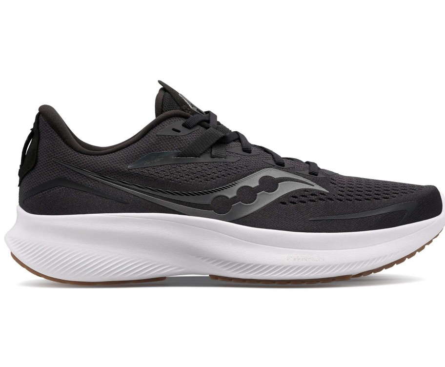 Footwear * | Saucony Women'S Ride 15 (12 Black/Gum)