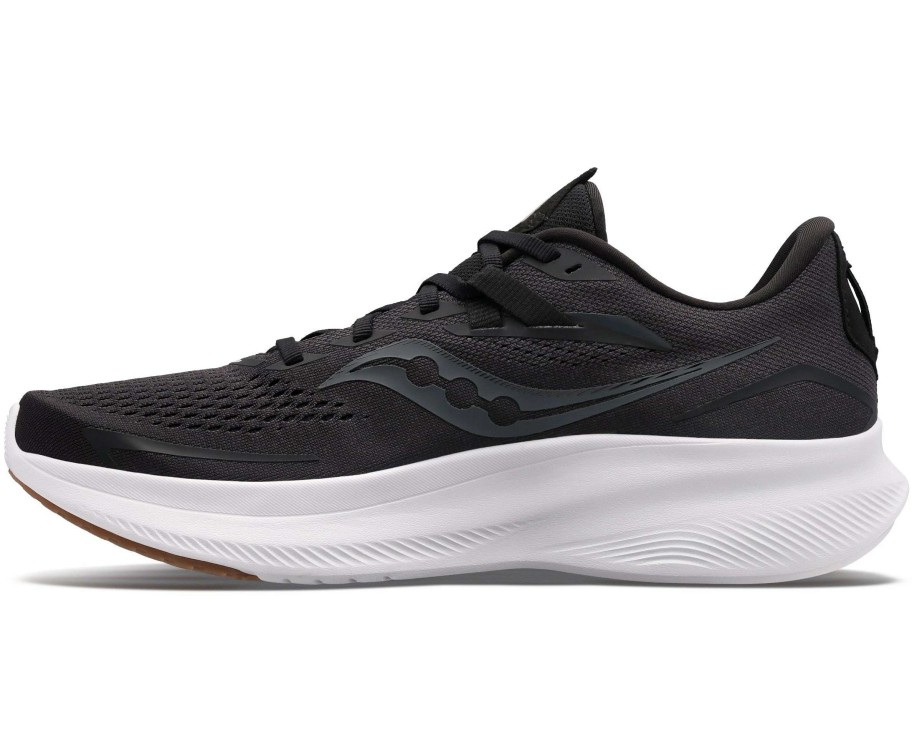 Footwear * | Saucony Women'S Ride 15 (12 Black/Gum)