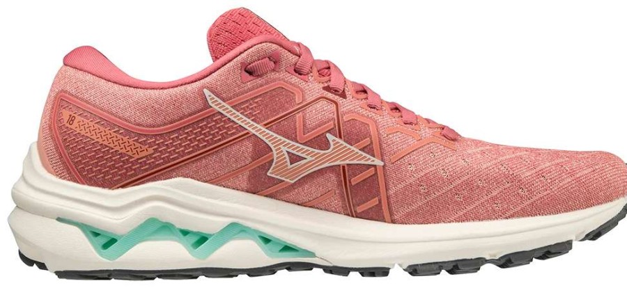 Footwear * | Mizuno Women'S Wave Inspire 18 (1U0D Rosette/Snow White)