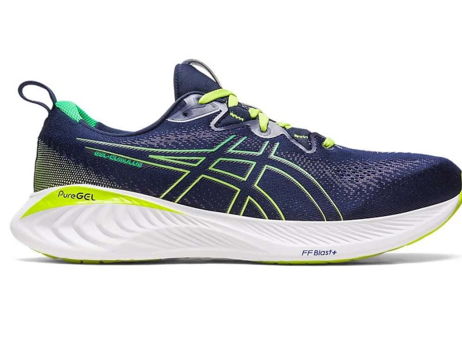 Footwear * | Asics Men'S Gel-Cumulus 25 (400 Midnight/Cilantro)