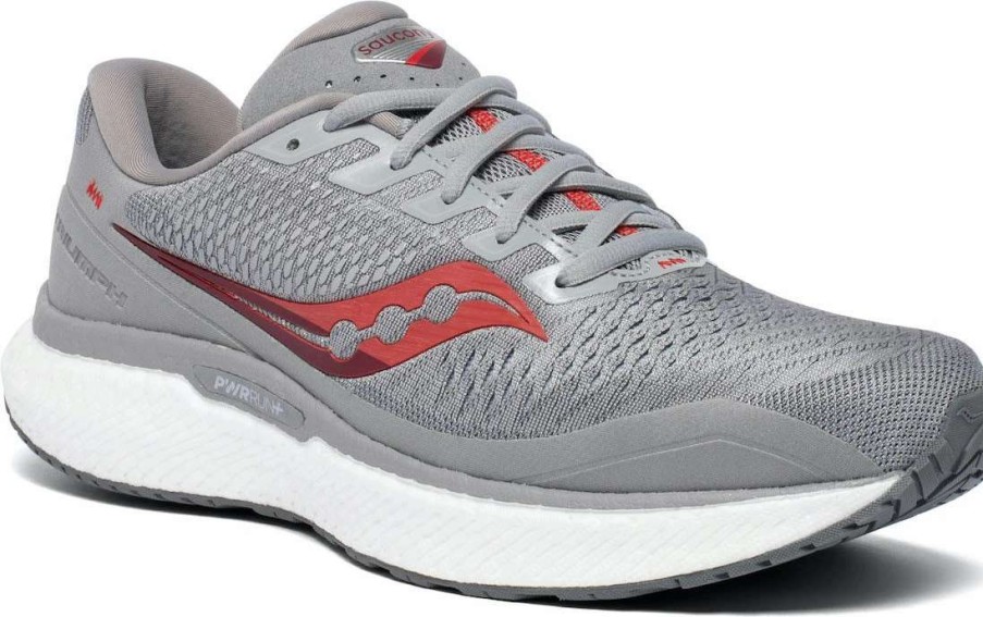 Footwear * | Saucony Men'S Triumph 18 (30 Alloy/Red)