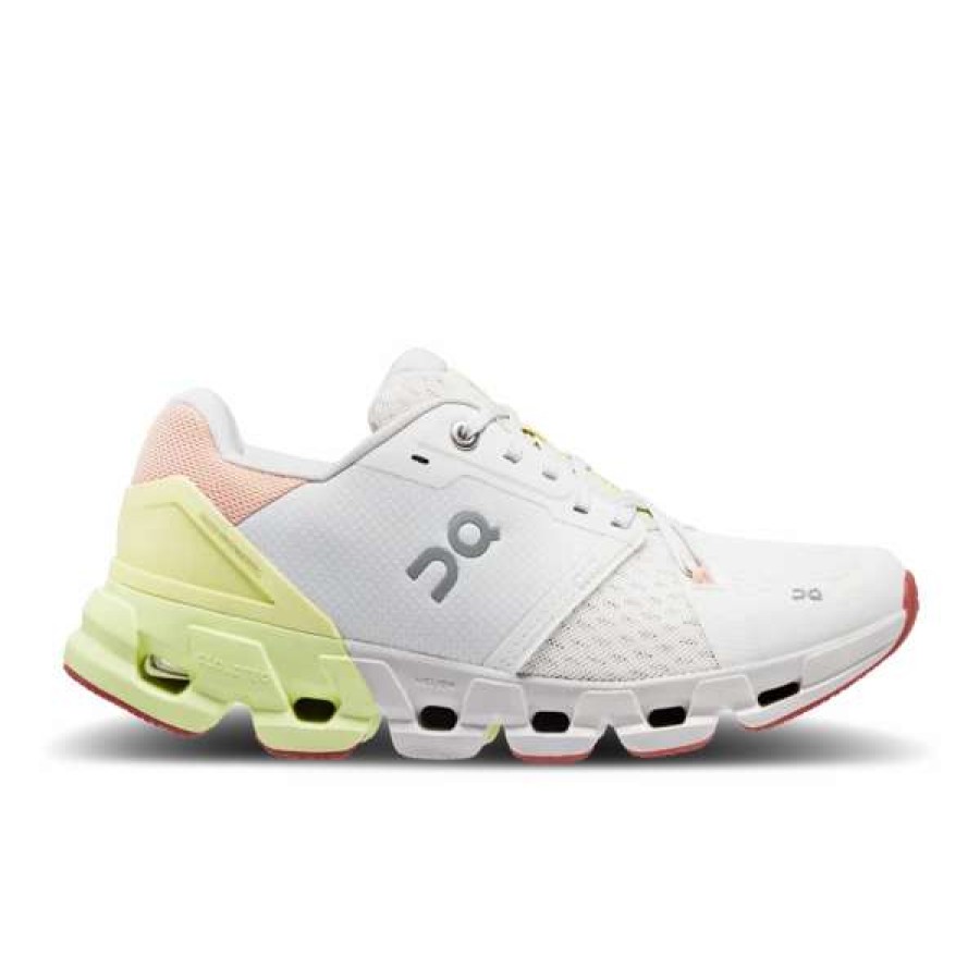 Footwear * | On Women'S Cloudflyer 4 (White/Hay)