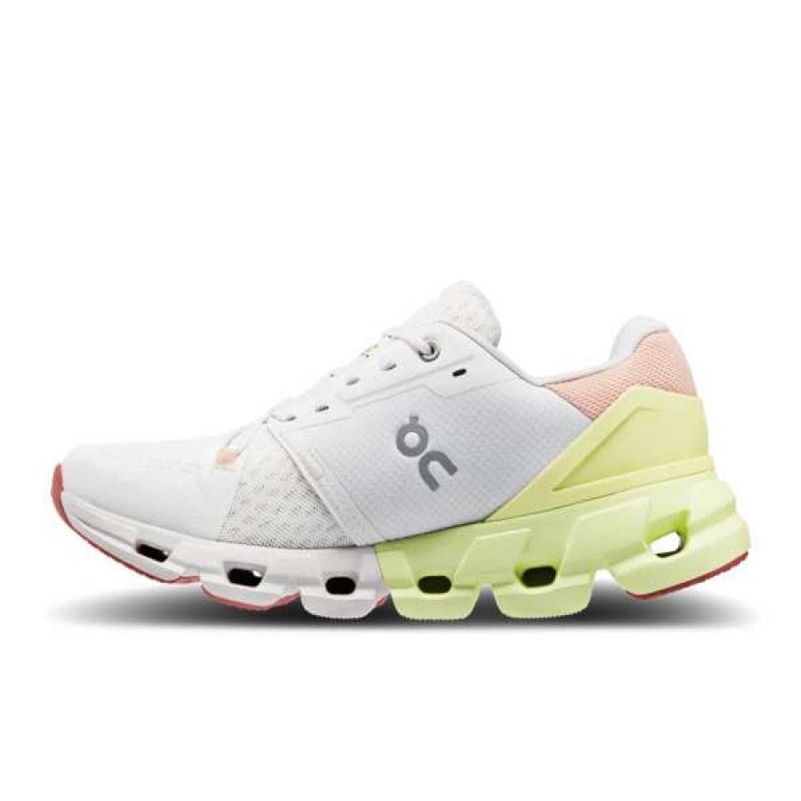 Footwear * | On Women'S Cloudflyer 4 (White/Hay)