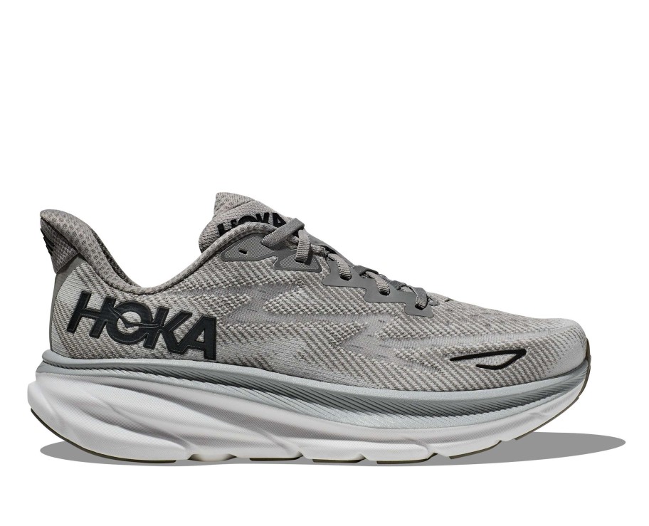 Footwear * | Hoka Men'S Clifton 9 Wide (Hmbc Harbor Mist/Black)