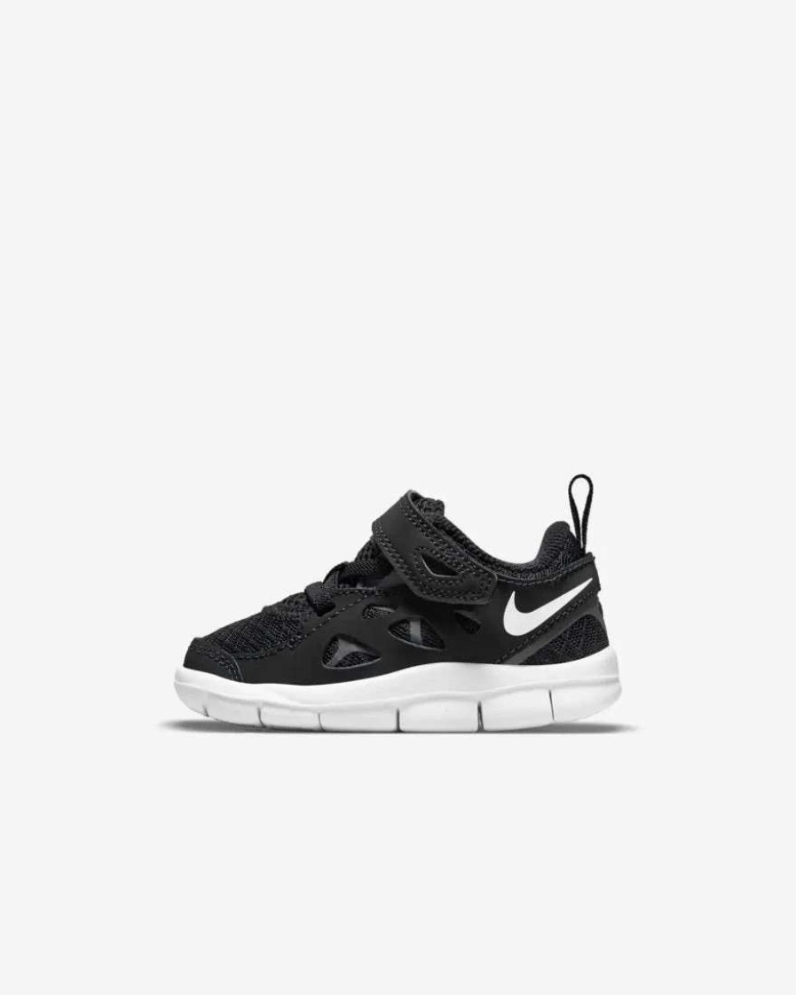 Footwear * | Nike Toddler Free Run 2 (004 Black/White/Dark Grey)