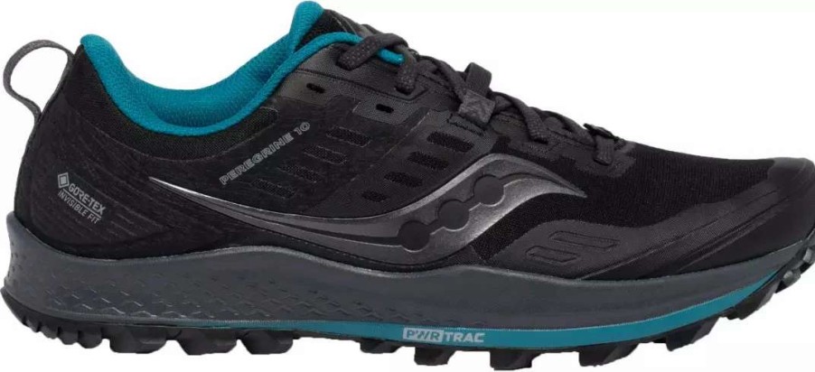 Footwear * | Saucony Women'S Peregrine 10 Gtx (2 Black/Marine)