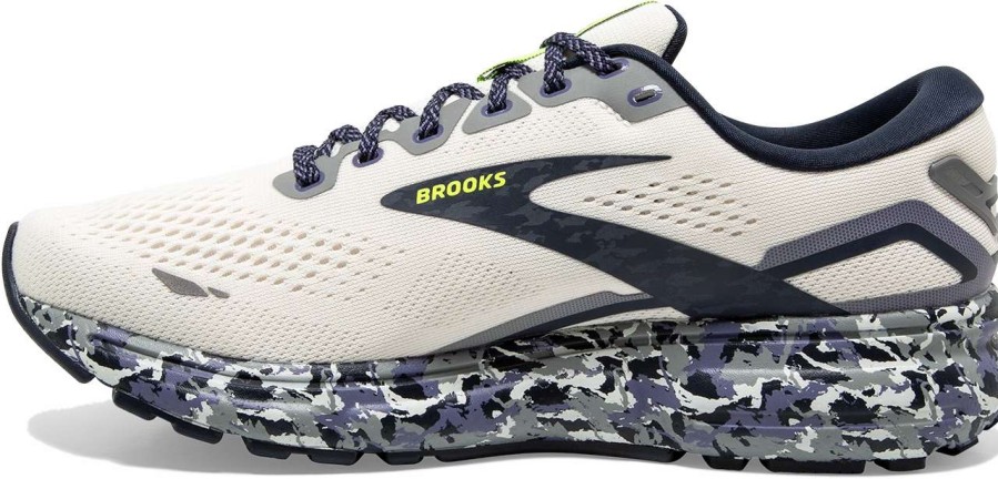 Footwear * | Brooks Men'S Ghost 15 Camo (152 Whisperwhite/Eclipse/Nightlife)