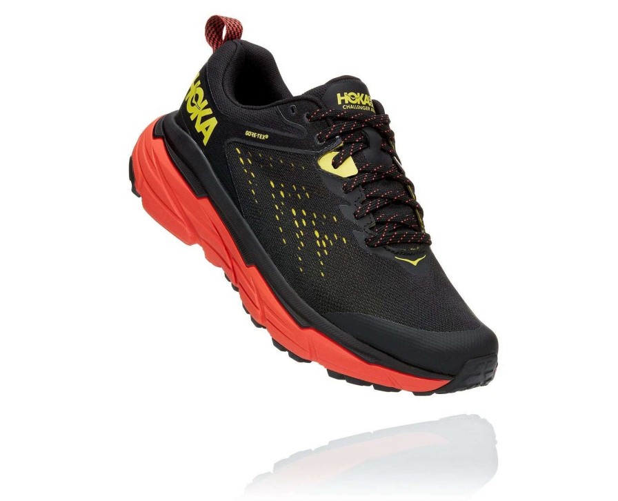 Footwear * | Hoka Men'S Challenger Atr 6 Gtx (Bgsh Black/Green Sheen)