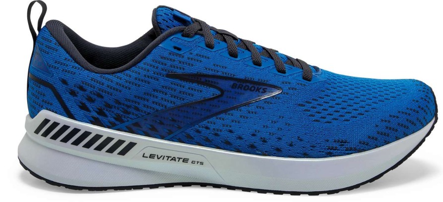 Footwear * | Brooks Men'S Levitate 5 Gts (457 Blue/India Ink/White)