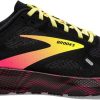 Footwear * | Brooks Men'S Launch 9 (016 Black/Pink/Yellow)