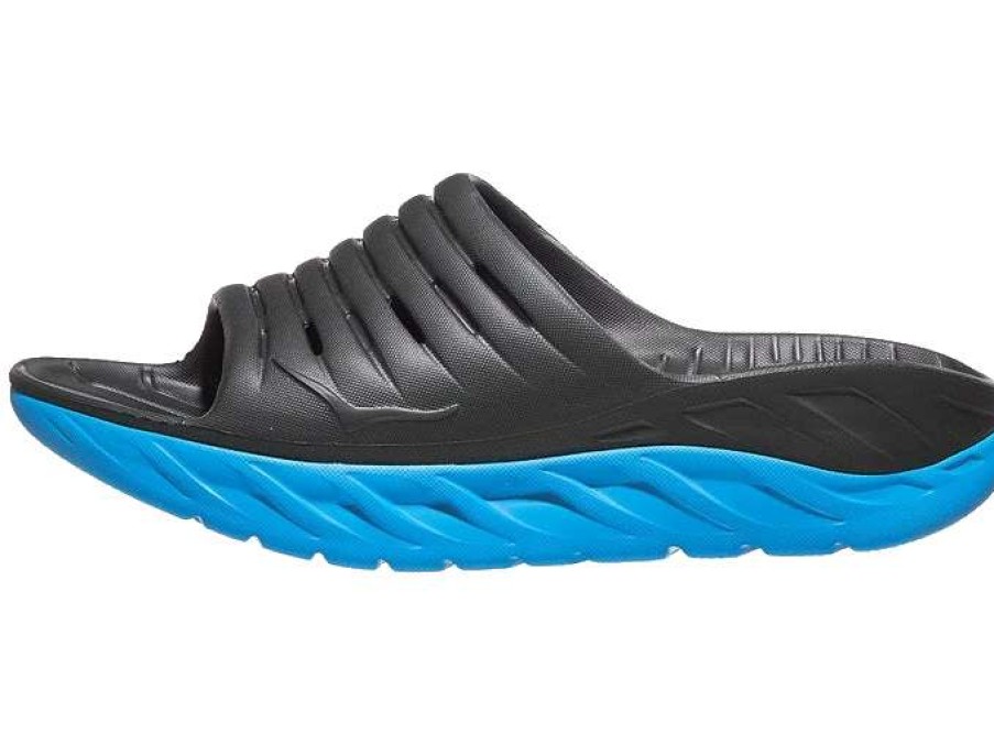 Footwear * | Hoka Women'S Ora Recovery Slide (Ednb Ebony/Blue)