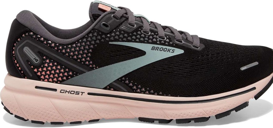 Footwear * | Brooks Women'S Ghost 14 (026 Black/Pearl/Peach)