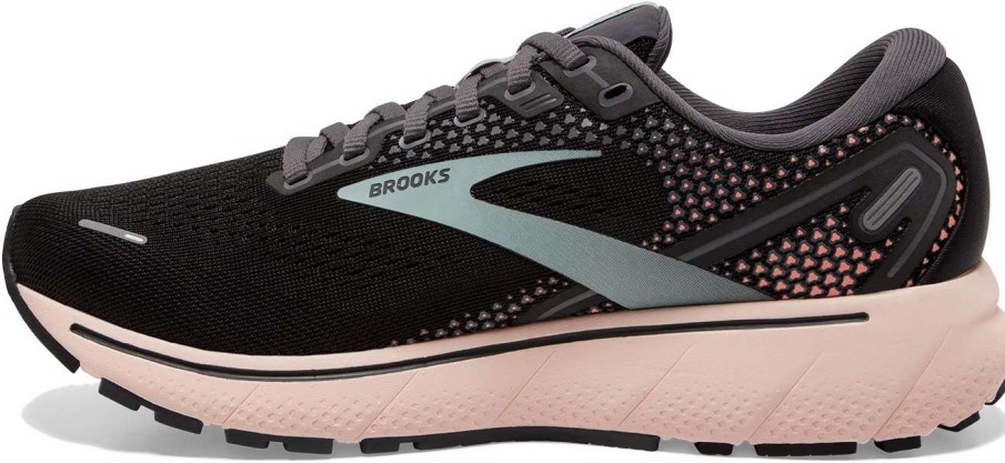 Footwear * | Brooks Women'S Ghost 14 (026 Black/Pearl/Peach)