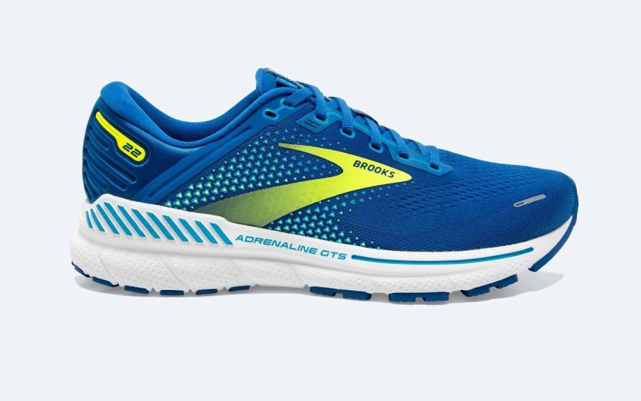 Footwear * | Brooks Men'S Adrenaline Gts 22 (482 Blue/Nightlife/White)