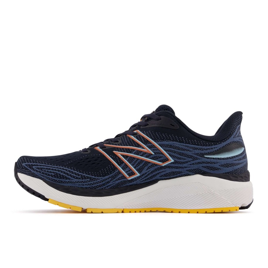 Footwear * | New Balance Men'S 860 V12 (E Eclipse/Spring Tide/Vibrant Orange/Vibrant Apricot)