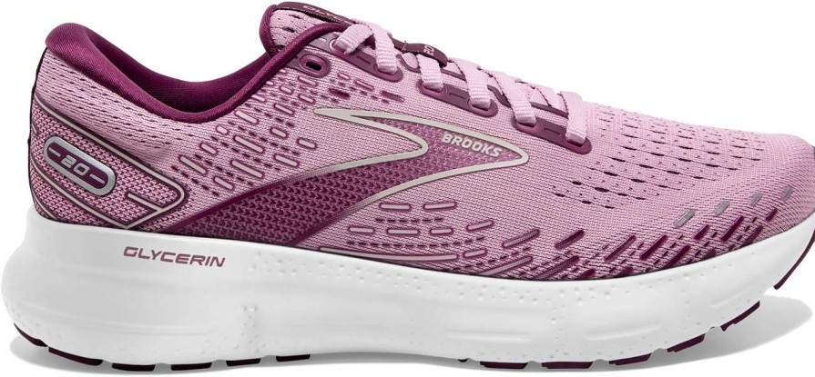 Footwear * | Brooks Women'S Glycerin 20 (577 Mauve/Grape Wine/Grey)