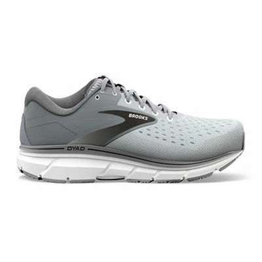 Footwear * | Men'S Brooks Dyad 11 (084 Grey/Black/White)