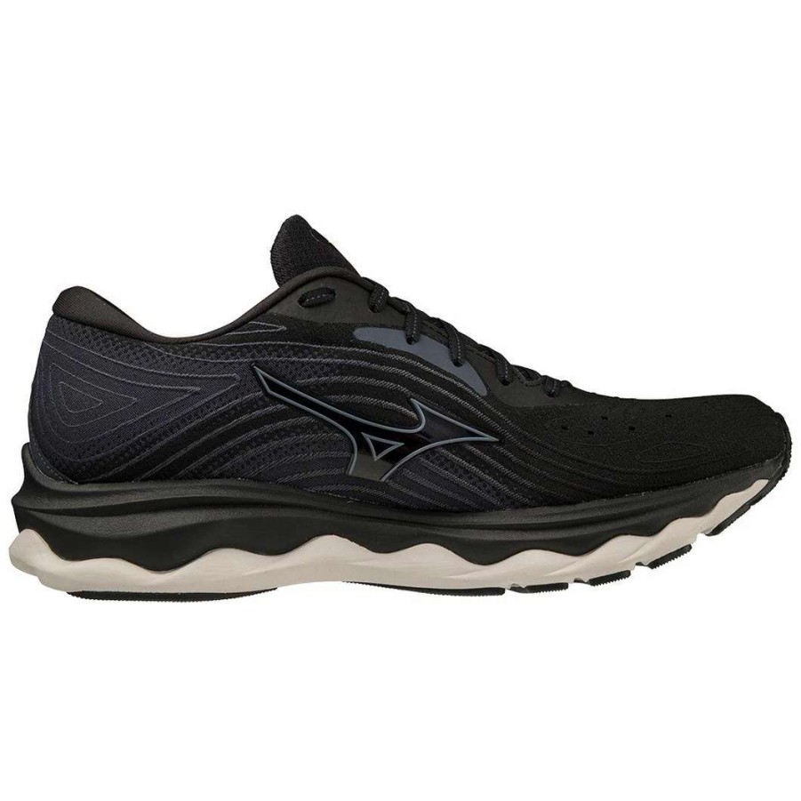 Footwear * | Mizuno Men'S Wave Sky 6 (909T Black/Tradewinds)