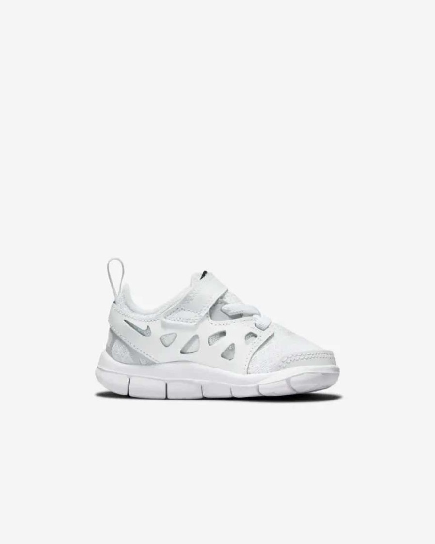 Footwear * | Nike Toddler Free Run 2 (100 White/Black/Wolf Grey)