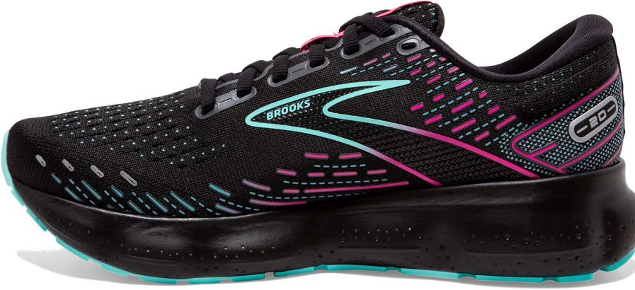 Footwear * | Brooks Women'S Glycerin 20 (005 Black/Blue Light/Pink)