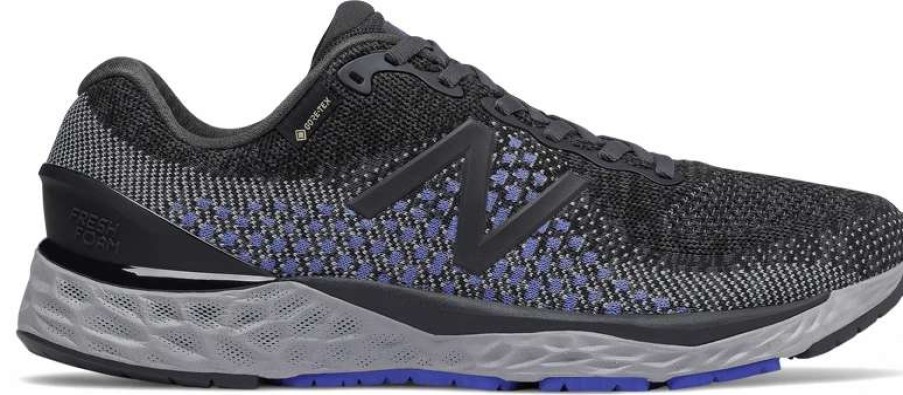 Footwear * | New Balance Men'S 880 V10 Gtx (Gx Black/Thunder/Cobalt Blue)