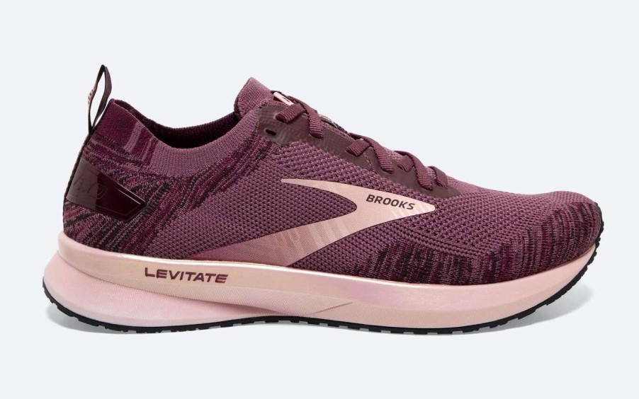 Footwear * | Brooks Women'S Levitate 4 (671 Nocturne/Coral/Zinfandel)