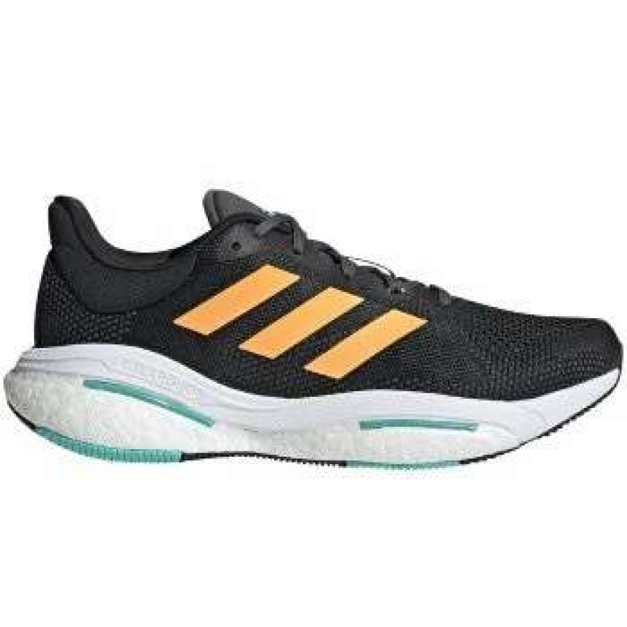 Footwear * | Adidas Men'S Solar Glide 5 (Core Black/Flash/Orange/Mint Rush)