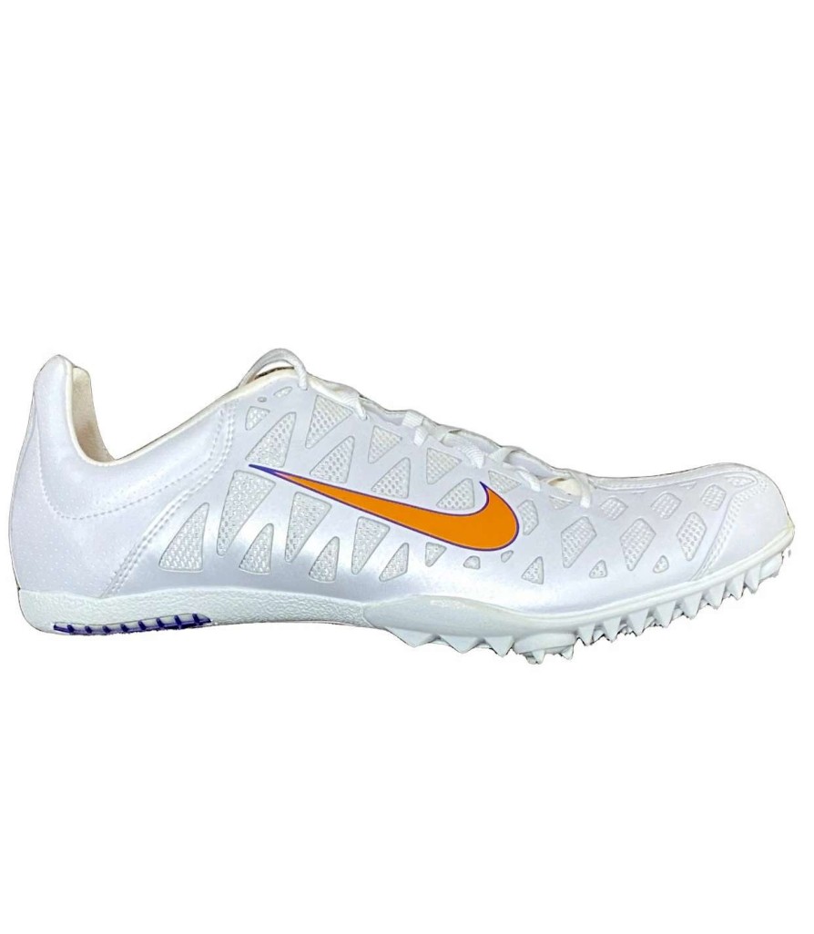 Footwear * | Nike Unisex Zoom Maxcat 3 (185 White/Total Orange-Varsity Purple)