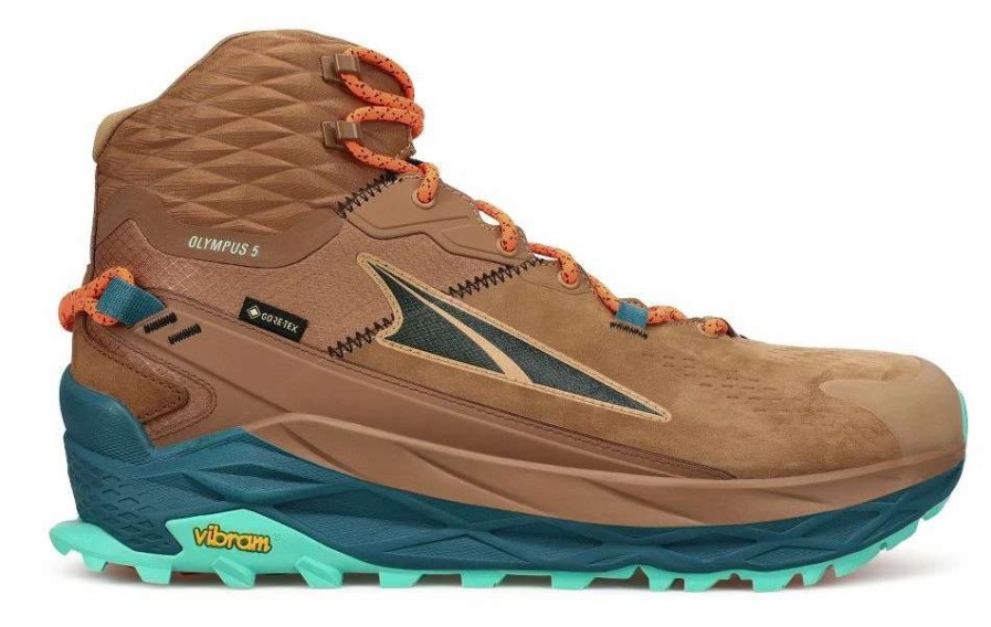 Footwear * | Altra Men'S Olympus 5 Hike Mid Gtx (990 Brown)