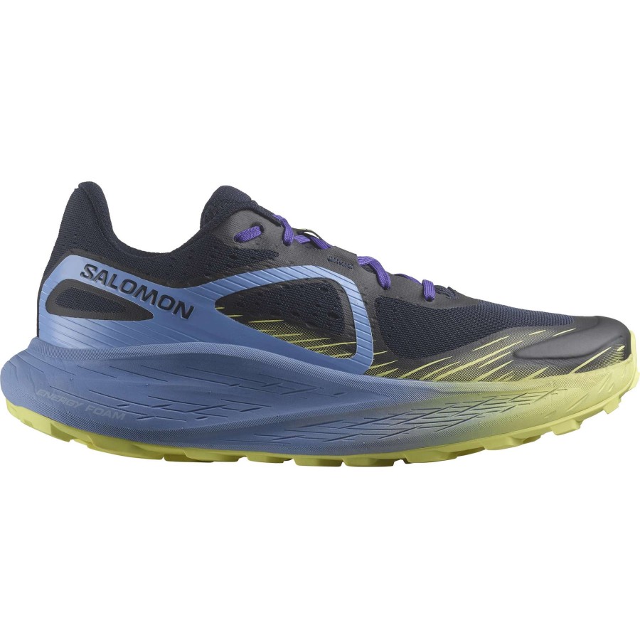 Footwear * | Salomon Men'S Glide Max Trail (Granada Sky/Dark Sapphire/Sunny Lime)