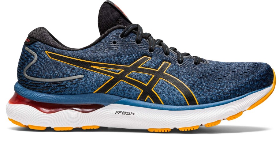 Footwear * | Asics Men'S Gel-Nimbus 24 (403 Azure/Amber)