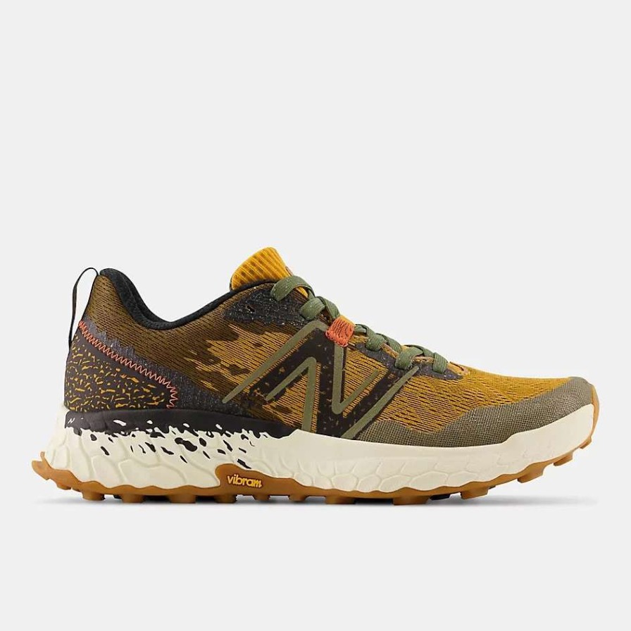 Footwear * | New Balance Men'S Fresh Foam Hierro V7 (G- Golden Hour With Dark Camo And Black)