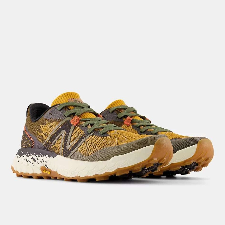 Footwear * | New Balance Men'S Fresh Foam Hierro V7 (G- Golden Hour With Dark Camo And Black)