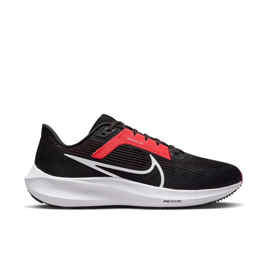 Footwear * | Nike Men'S Air Zoom Pegasus 40 (003 Black/White/Lt Crimson)