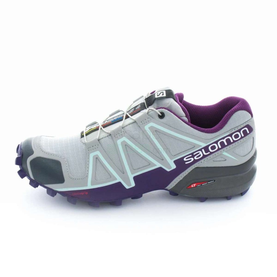 Footwear * | Salomon Women'S Speedcross 4 (Quarry Acai/Fair Aqua)