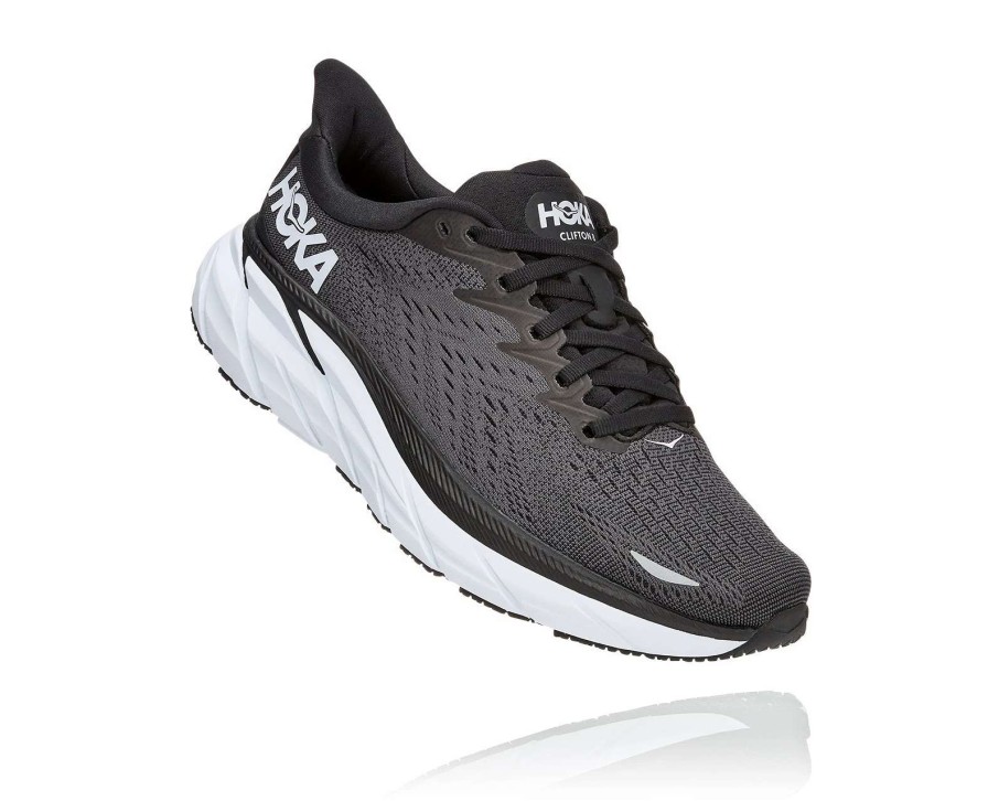 Footwear * | Hoka Women'S Clifton 8 (Bwht Black/White)