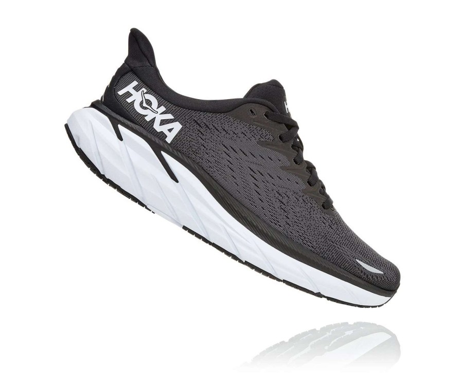 Footwear * | Hoka Women'S Clifton 8 (Bwht Black/White)