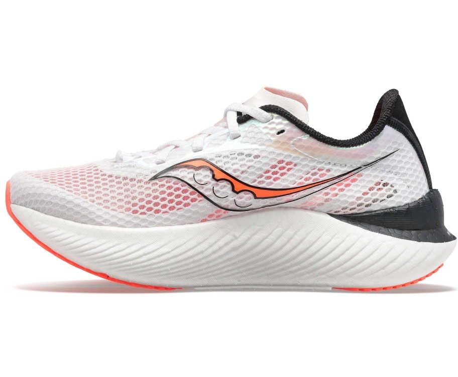 Footwear * | Saucony Women'S Endorphin Pro 3 (85 Black/White/Vizi Red)