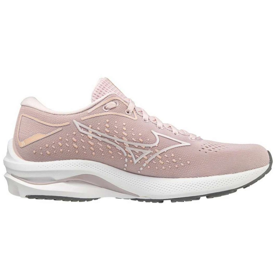 Footwear * | Mizuno Women'S Wave Rider 25 (6K00 Pale Lilac-White)