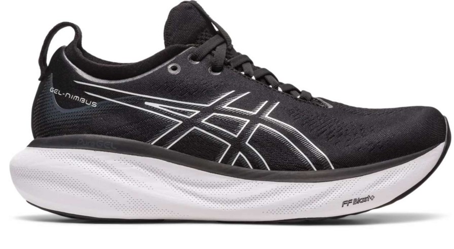 Footwear * | Asics Women'S Gel-Nimbus 25 Wide (001 Black/Pure Silver)