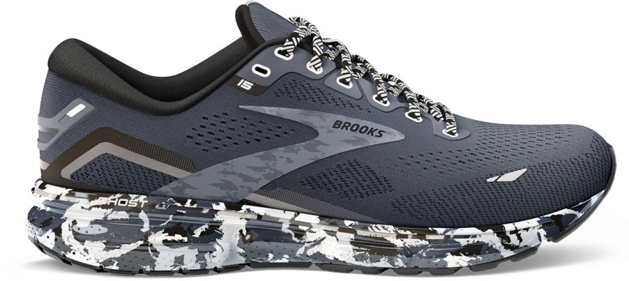 Footwear * | Brooks Men'S Ghost 15 (004 Ebony/Black/Oyster)