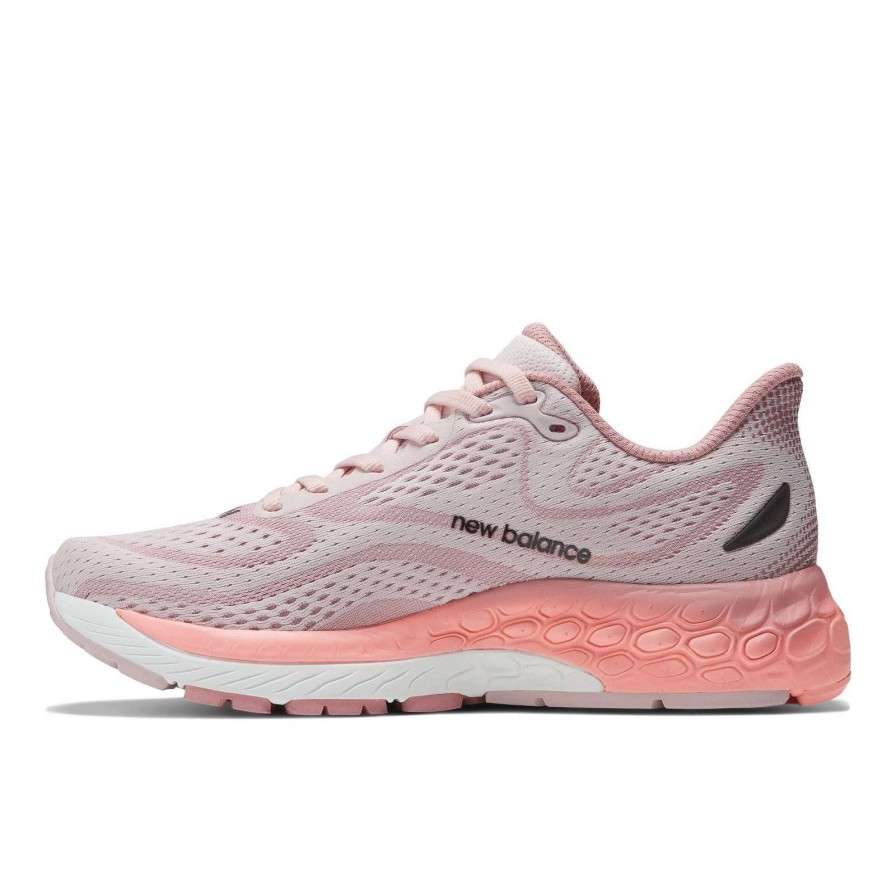 Footwear * | New Balance Women'S Fresh Foam X 880 V13 Wide (C Stone Pink/Hazy Rose/Black Metallic)