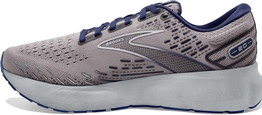 Footwear * | Brooks Men'S Glycerin 20 (070 Alloy/Grey/Blue Depths)