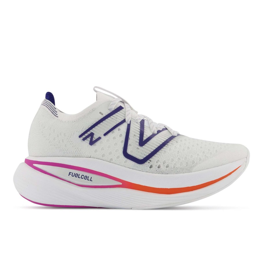 Footwear * | New Balance Women'S Fuelcell Supercomp Trainer (Lw White/Victory Blue/Magenta Pop)