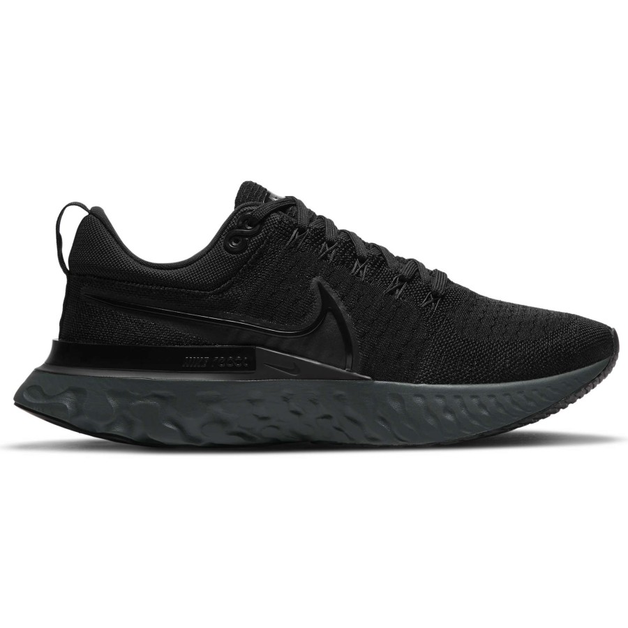 Footwear * | Nike Men'S React Infinity Run Flyknit 2 (003 Black/Black-Black-Iron Grey)